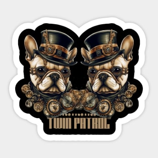 Twin Patrol Sheriff Bulldogs Sticker